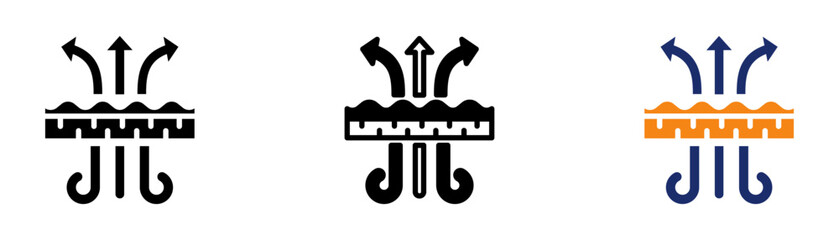 32-Breathable Fabric.eps Collection Glyph & Mixed Style 