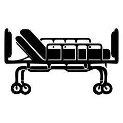  Hospital Stretcher Silhouette
