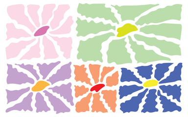 Colorful floral pattern design for background