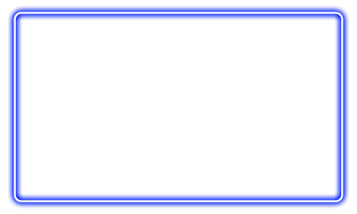 Blue glowing rectangular frame with ample copy space ideal for corporate presentations or clean advertising promotional material.