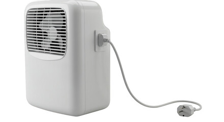 Portable air conditioner appliance isolated on transparent background