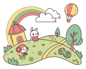 Cartoon Game Background