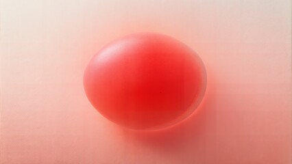 Abstract Red Sphere on Soft Gradient Background