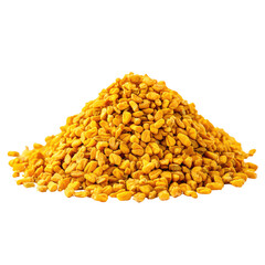 Pile of small, golden-yellow seeds