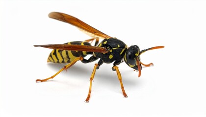 bee on white background