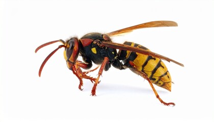 bee on white background