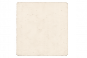 Weathered vintage paper with rounded edges, transparent backdrop offering clean design workspace for creative projects