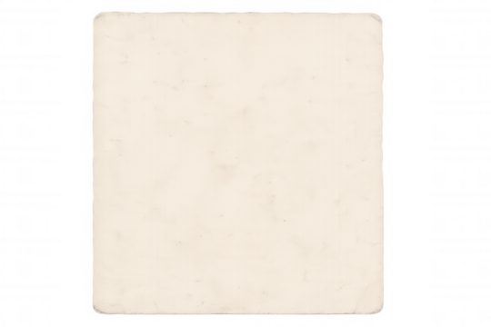 Weathered vintage paper with rounded edges, transparent backdrop offering clean design workspace for creative projects