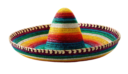 Vibrant multicolored sombrero