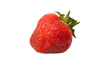 Fresh group of berries isolated on a white background.