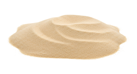 Pile of Fine Sand on White Background
