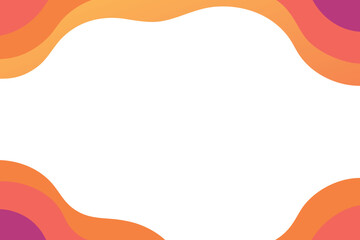 Obraz premium Abstract background with gradient shapes border with white center space for banner, presentation, poster, flyer, and digital design projects