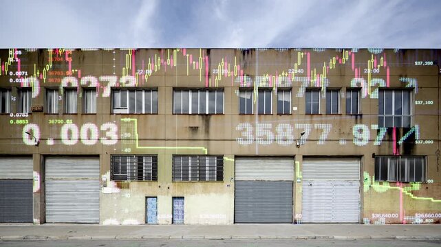 factory and industrial complex with number code and data - Powered by Adobe