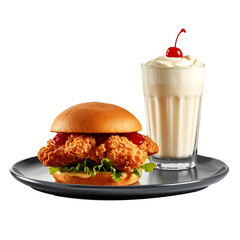 hamburger and Ice crim 