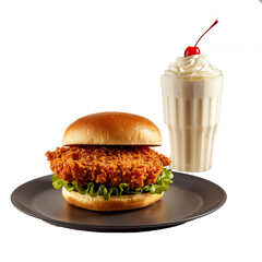 hamburger and icecrim