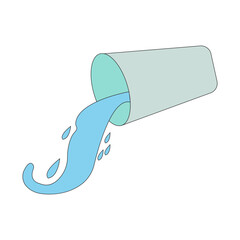 Spilled Drink Illustration