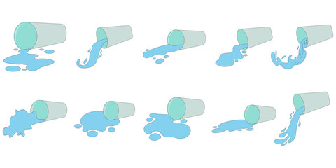 Spilled Drink Illustration