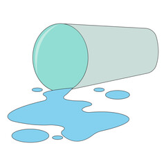 Spilled Drink Illustration