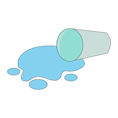 Spilled Drink Illustration