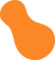 Abstract doodle shape element PNG with transparent background, hand-drawn modern minimal shape design for poster, scrapbook, digital artwork, pattern, web, and creative projects