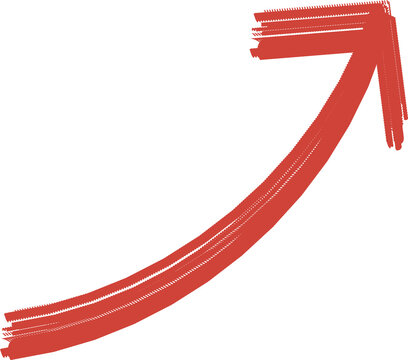 Hand-drawn arrow PNG with transparent background, doodle style directional pointer illustration for navigation, infographic, web design, decoration, and creative digital projects
