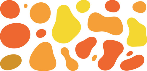 Abstract Warm-toned Shapes A Colorful Vector Illustration