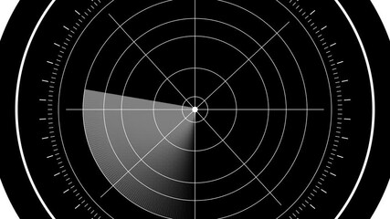 Futuristic radar screen interface scanning detecting target. Futuristic radar interface with abstract tech background. Digital scanning, detection, and tracking system. Radar screen icon. - Powered by Adobe