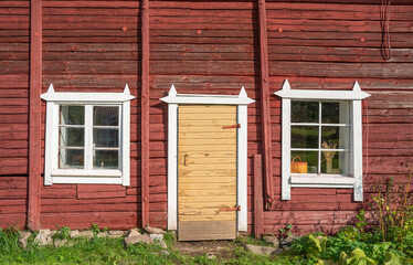 Old antique door and windows
