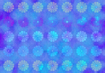 watercolor paper with yellow and pink spot pattern