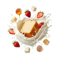 Strawberries Cake