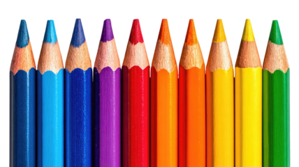 Row of colorful pencils (1)