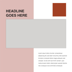 square design social media template eps