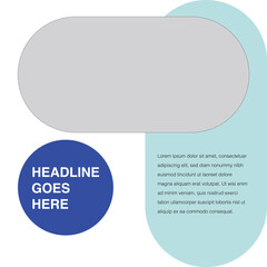 round edge social media template eps
