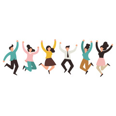 Diverse Group of People Celebrating Success.