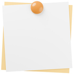 3D背景素材_磁石_紙_黄色