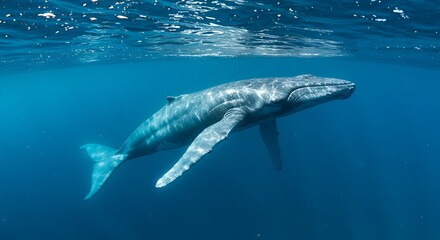 Fototapeta premium Ocean's Silent Glide