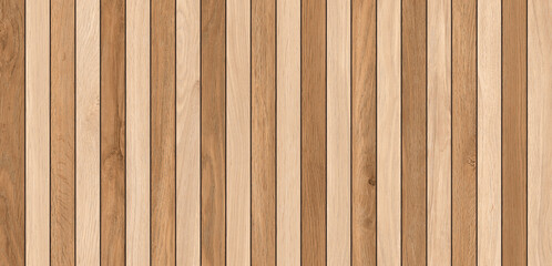 Fototapeta premium Wooden slats. Natural wood lath line arrange pattern texture wooden strip background