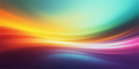 Obraz premium Abstract colorful wavy background with bright rainbow colors and smooth motion design