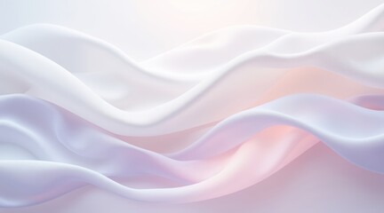 Soft pastel fabric waves with subtle color gradient