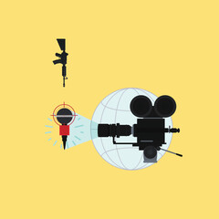 Press Freedom Awareness Icons – Advocacy Graphics for Journalism and Human Rights