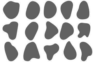 Various shapes of irregular blobs