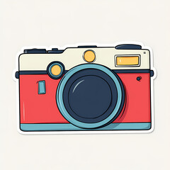 retro camera vector illustration