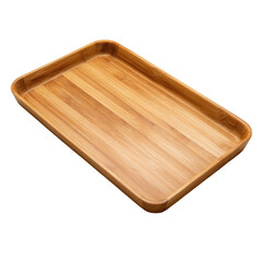 Rectangular bamboo serving tray