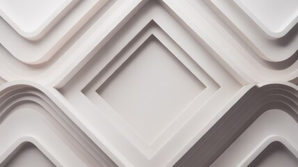 Abstract geometric pattern with layered curves and sharp angles in neutral tones