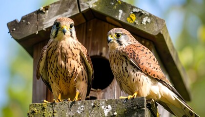Two Raptors Birdhouse  