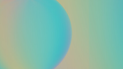 An abstract gradient background with soft spheres in a mix of blue, teal, and beige. Ideal for presentations, wallpapers, and modern design. 3d rendering illustration not AI