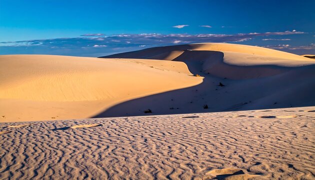 Vast white sand dunes at sunset - Powered by Adobe