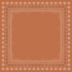 Pretty scarf floral print. Folk style millefleurs. Floral cute background for shawl print, textile, covers, surface, scrapbooking, decoupage. Bandana, pareo, home textile design