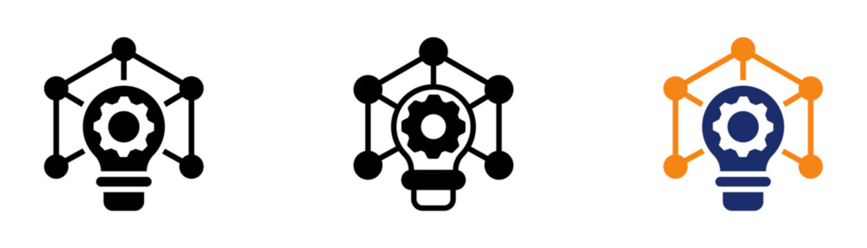 Emerging Technologies Icon Collection Glyph & Mixed Style 