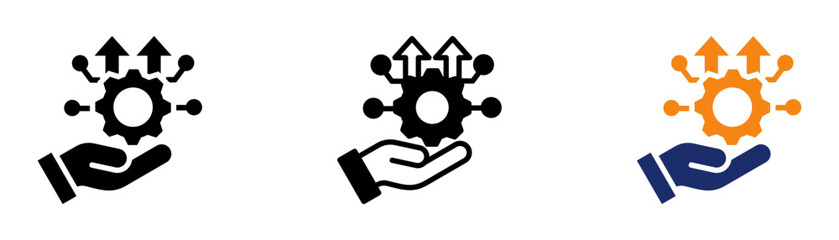 Technological Advances Icon Collection Glyph & Mixed Style 